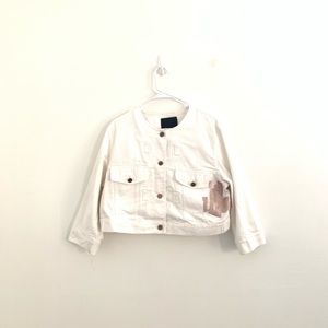 Alexander Wang White Paint Splatter Denim Jacket